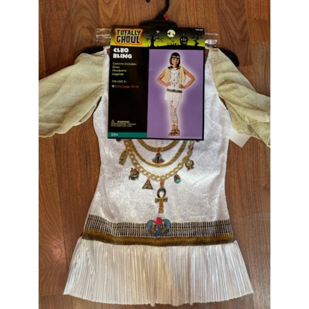 Totally‎ Ghoul Cleo Bling Cleopatra Costume Extra Large 12-14 Halloween